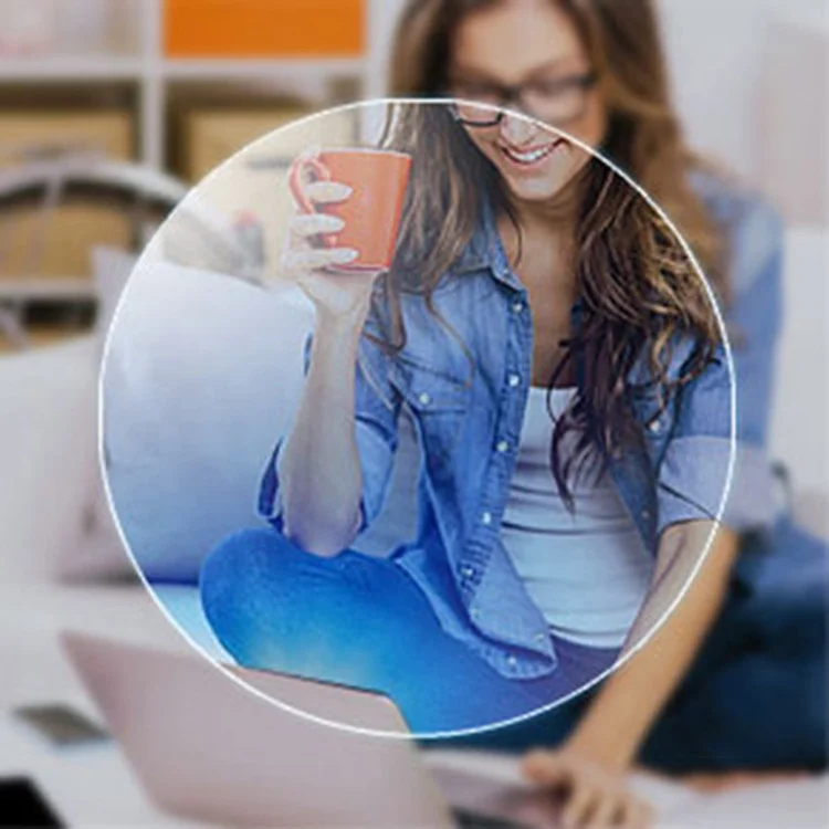 Офтальмологические линзы Lentes Oftalmicas 1 499/1 56/1 61/1 67/1 74 HMC с синим голубым покрытием защитой от синего света покрытие