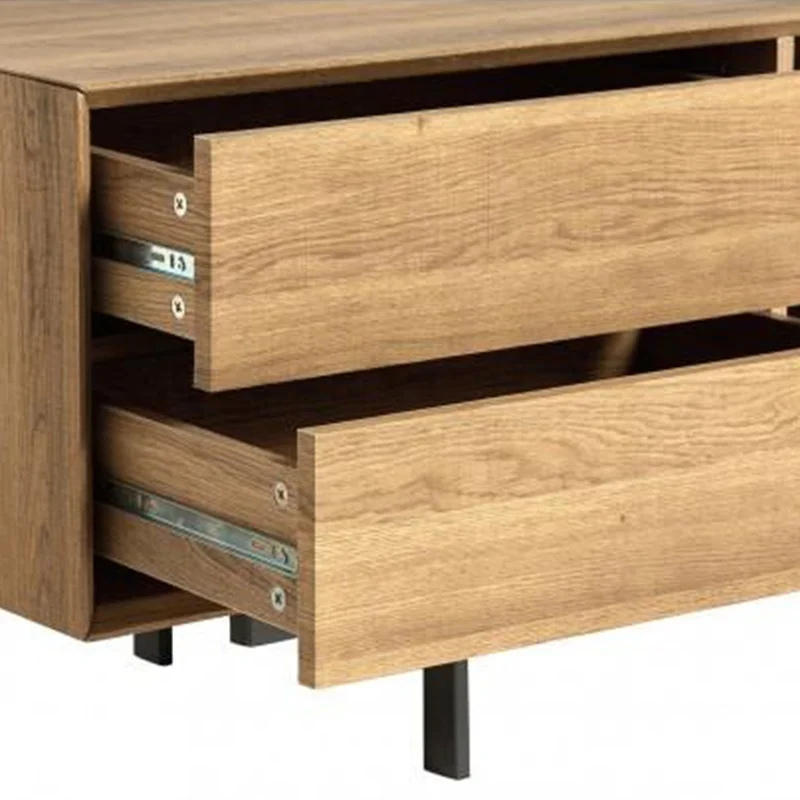 FENGHUANG Classic Minimalist Custom Simple Wooden Stand Tv Cabinet With Drawers