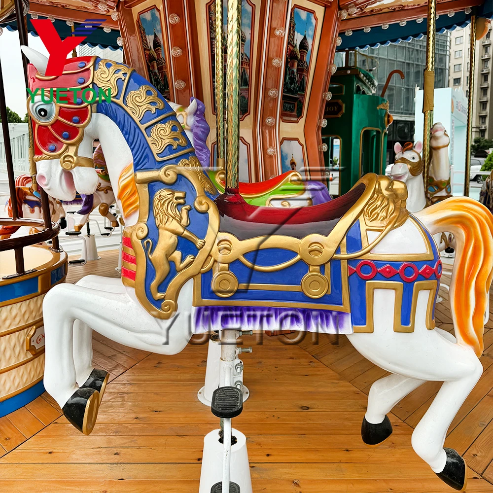 16 Seats Luxury Theme Amusement Park Equipment Carrousel Horse Rides Kids Adult Merry Go Round Carousel For Sale