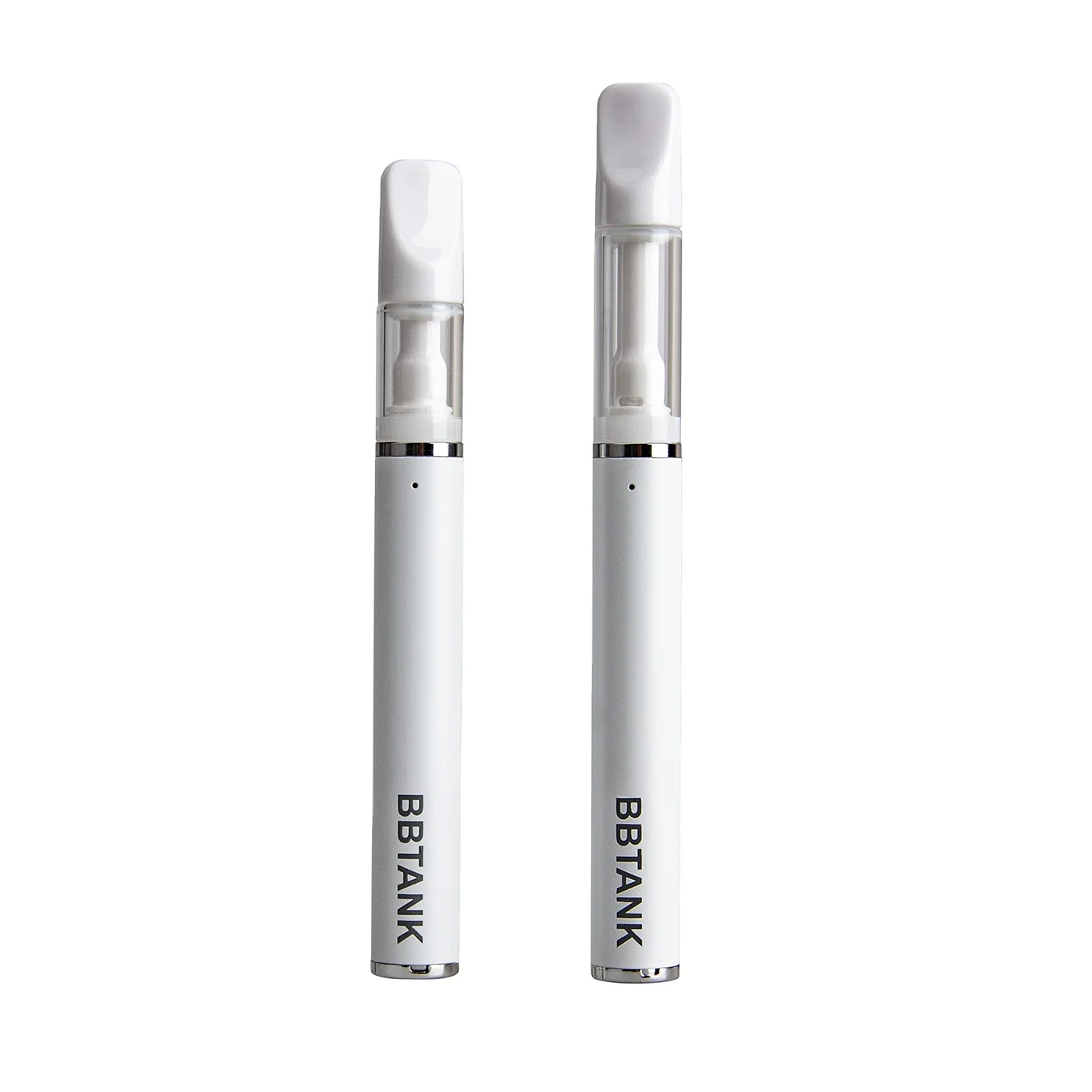 BBTANK T530  Custom White Portable CBD Oil Vaporizer Pen Full Ceramic 1ml CBD Vape Pen .5 ml Vape Cartridge