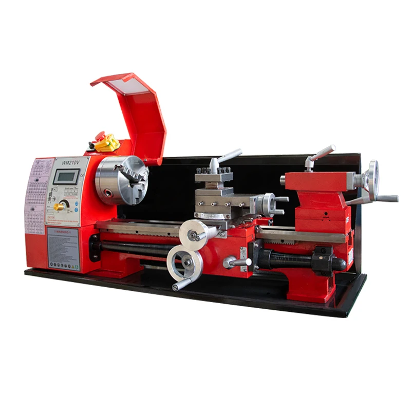 Metalworking wm210v-s miniature lathe teaching material precision woodworking lathe mini lathe machine sale to dubai