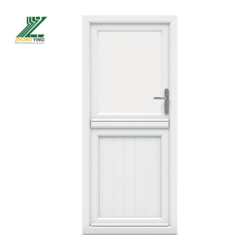 Waterproof Upvc Pvc Doors Upvc Plastic Interior Bathroom White Plastic Glass Doors
