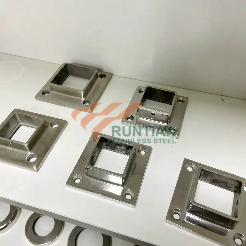 Surface Mount Composite Square Pool Decorative Stainless Steel Fence 6X6 Post Base