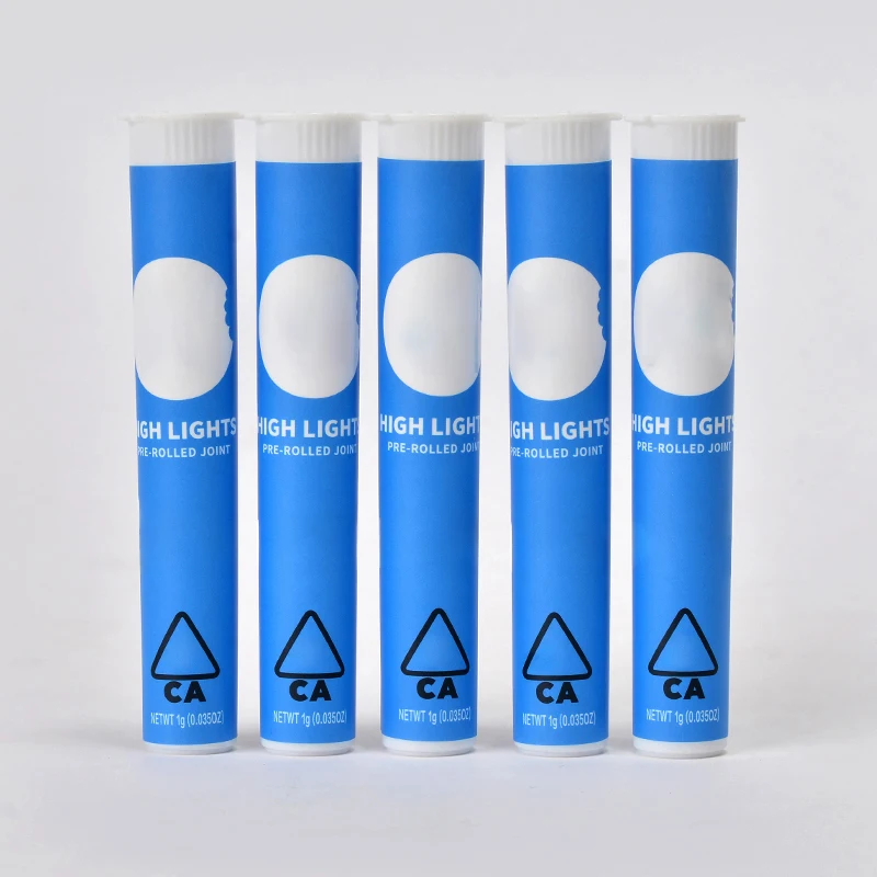 
cones plastic hempblunts pre rolls tube packaging with stickers label pre roll tube 1 gram for weed packing 