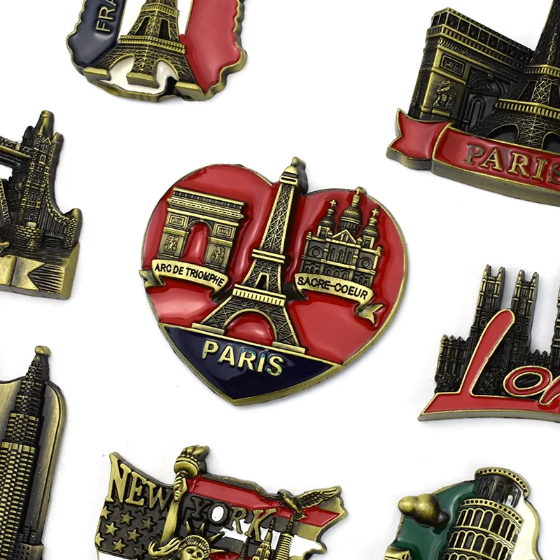 Wholesale Custom Design Zinc Alloy Countries Florence Tourist Souvenir Metal Fridge Magnet
