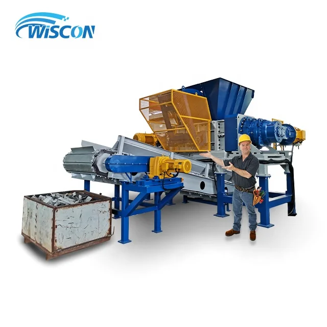 
High Quality Double Shaft Shredder Waste Computer Cell Phone TV Boards Scrap Metal PCB Board E Waste Shredding Recycling Machine 