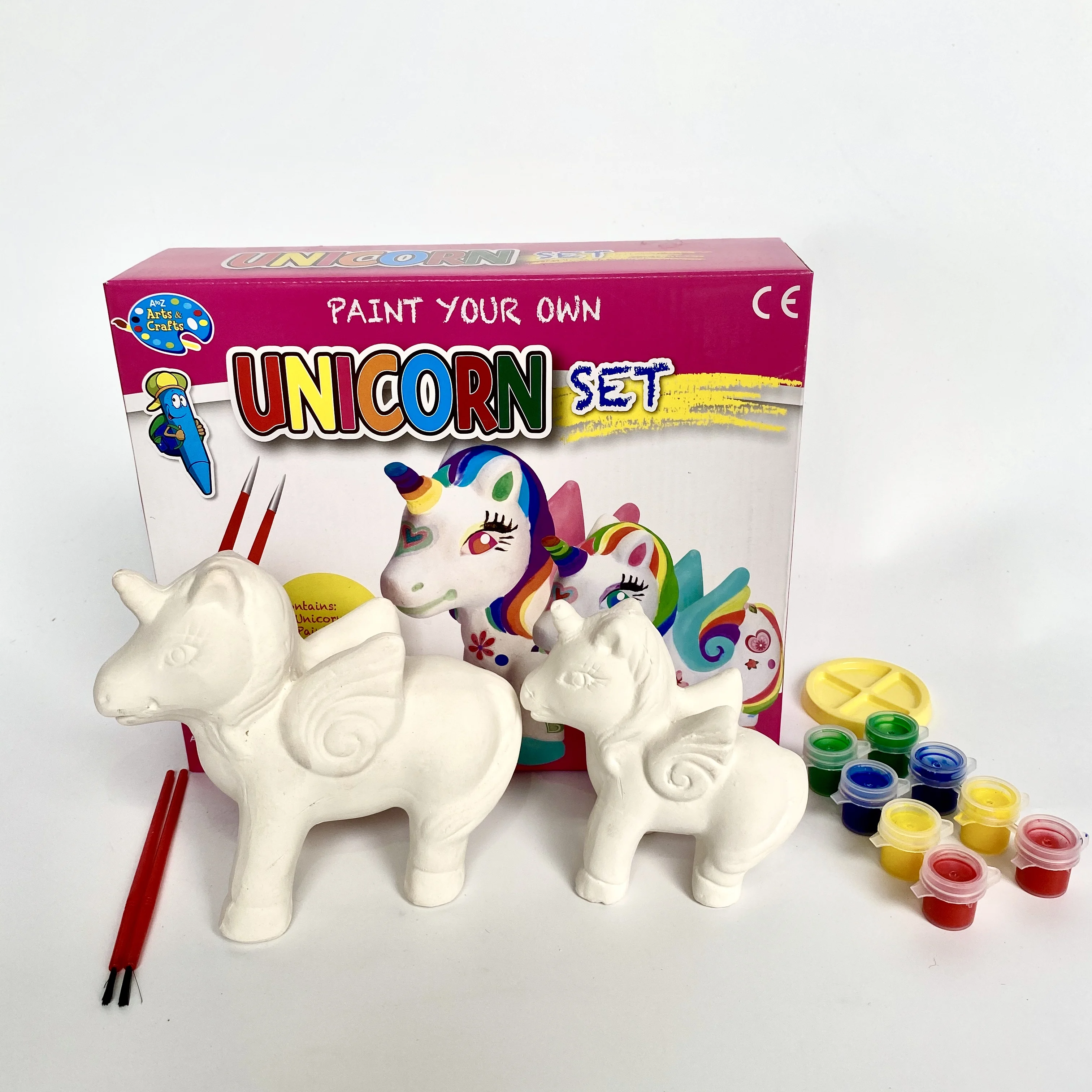 Arts and Crafts Ceramics Unicorn Set  Handmade Educational Toys DIY Painting Toys for kids