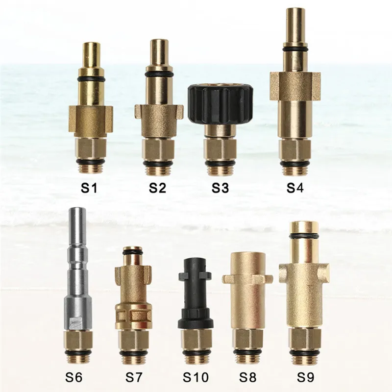 1Pcs High Pressure Snow Foam Gun Connector Adapter Lance Washer Nozzle Soap Wash for Karcher HD for Nilfisk Gerni/Bosch Aquatak