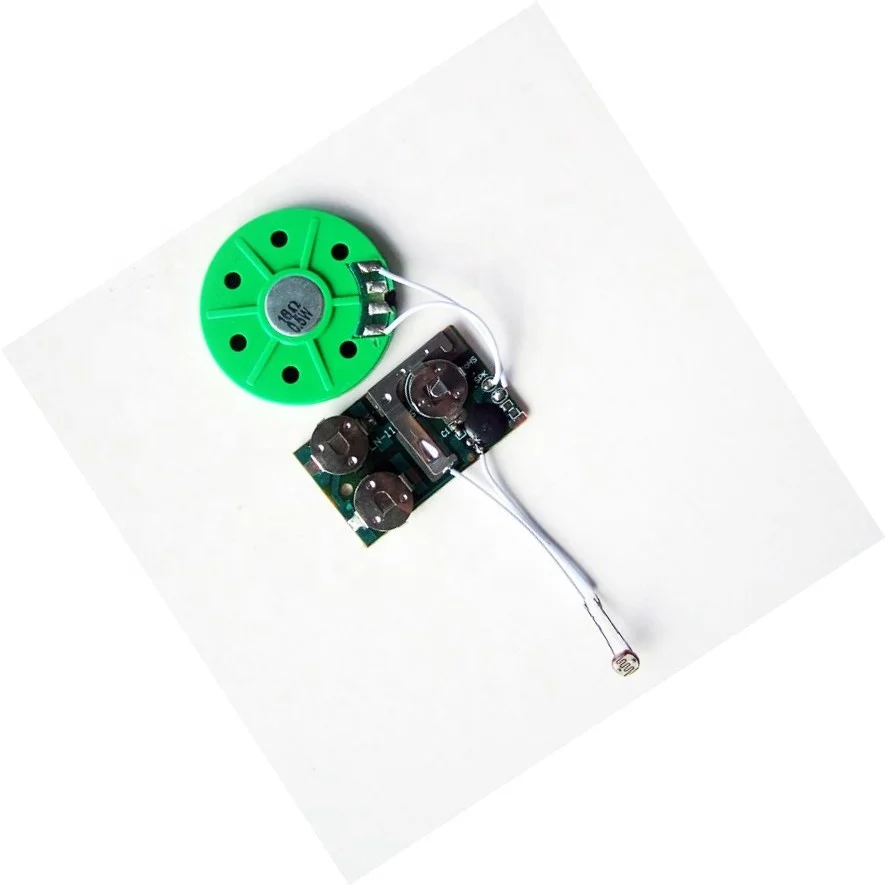 
In stock pre recordable light sensor sound module chip for toy & greeting card 