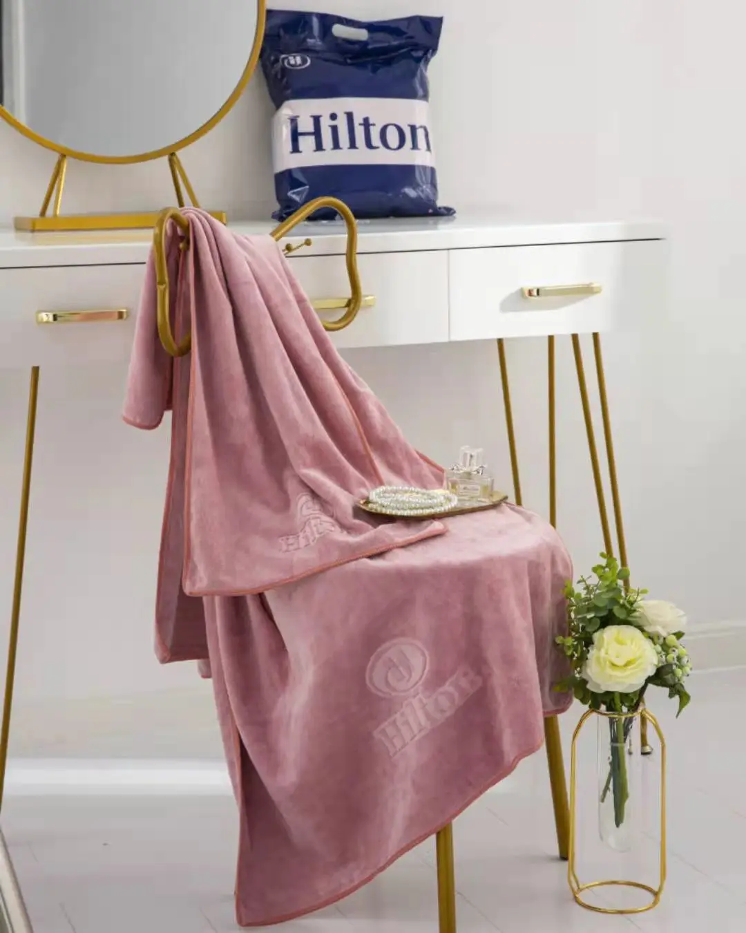 Hilton набор полотенец 2 в 1 ванна и полотенце для лица из Корал-флиса высокого качества 100% микрофибры гостиницы