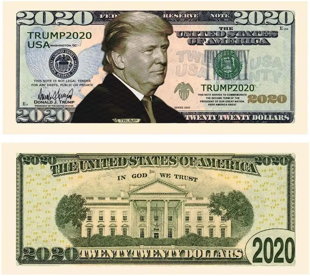 Дональд Трамп Билл набор 10 2020 на перепродажу в президентский доллар Ограниченная серия Новинка