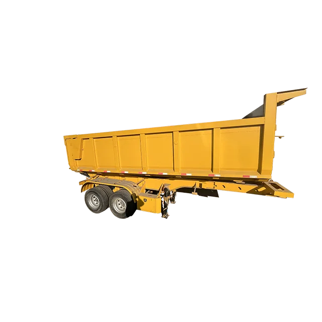 3/4/5-axle 60-100 ton U-shaped rear dump trailer/three-axle end dump dump semi-truck trailer