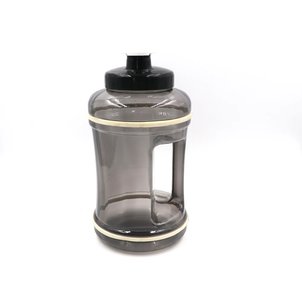 Real eco friendly wide mouth PETG BPA free  2.6L 2L 2 liter plastic fitness sport protein shaker water bottle