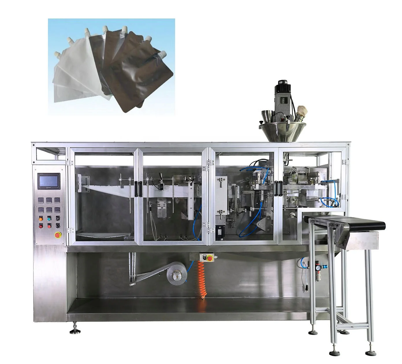 2021 new style gel shampoo sachet pouch flat bag packing machine