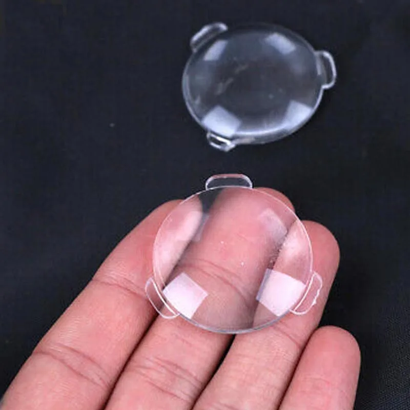 Kingopt Acrylic Google cardboard VR lenses biconvex 25mm 3D 45mm Focal Length Lens with 3 Flaps