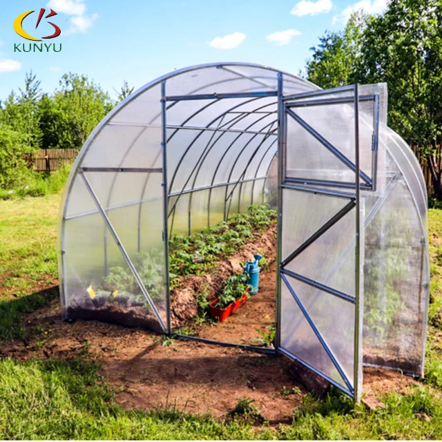 2022 Waterproof Single-Span Agricultural Serre Gazebo One Stop Garden Greenhouses