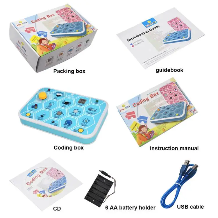Kidsbits Coding Box Starter Kit V1.0 for Arduino Programmable DIY Education Toys