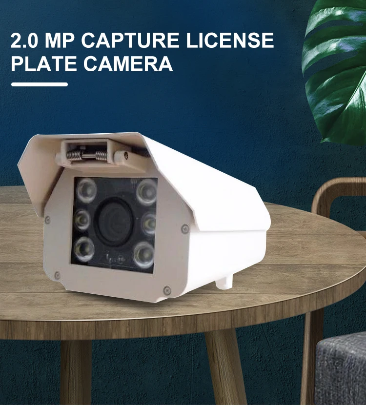 2.0Megapixels H.265 White Light IR Box Network Camera LPR camera ANPR camera camcorder