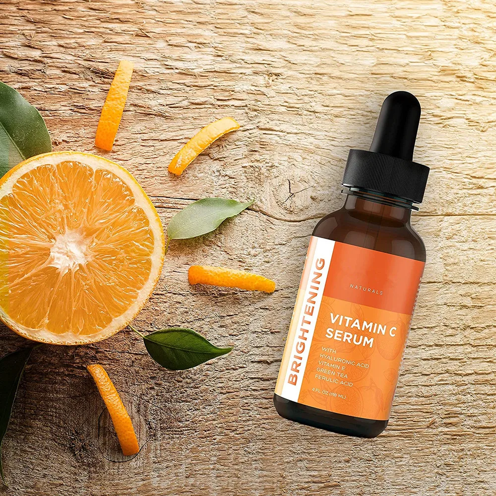 Private Label Hypoallergenic Antioxidant Anti Aging Hyaluronic Acid Vitamin C  Face Serum