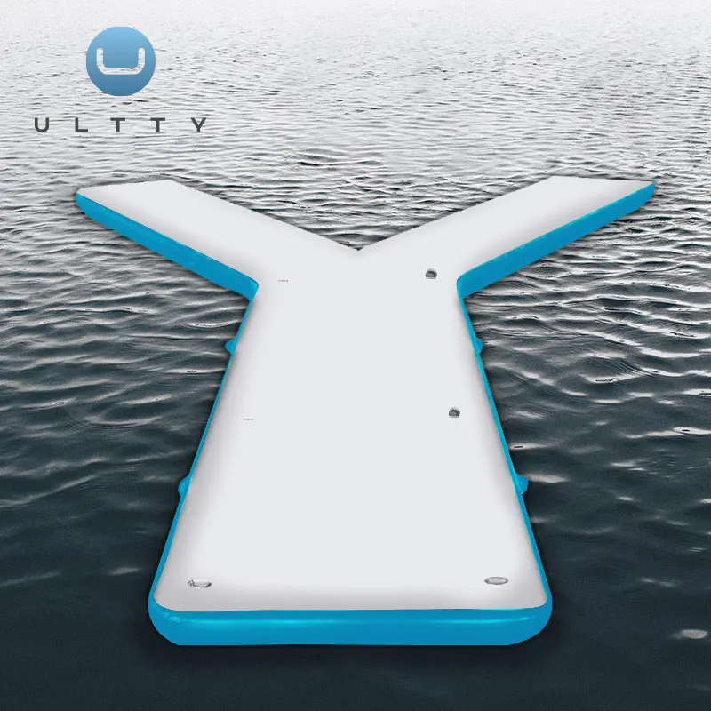 ULTTY Promotion Water Floats Motorboat Boat Inflatable y-shape Pontoon Dock Platform