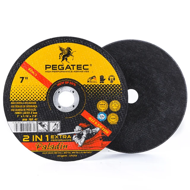 7inch steel cutting disco de corte cut off wheel for stainless pegatec
