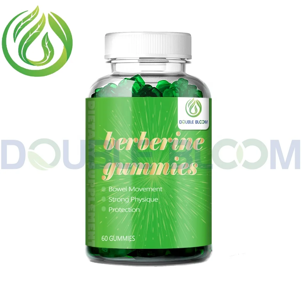 Double Bloom Sugar free berberine gummies berberine with ceylon cinnamon for Metabolism Gut Health HCL Supplement
