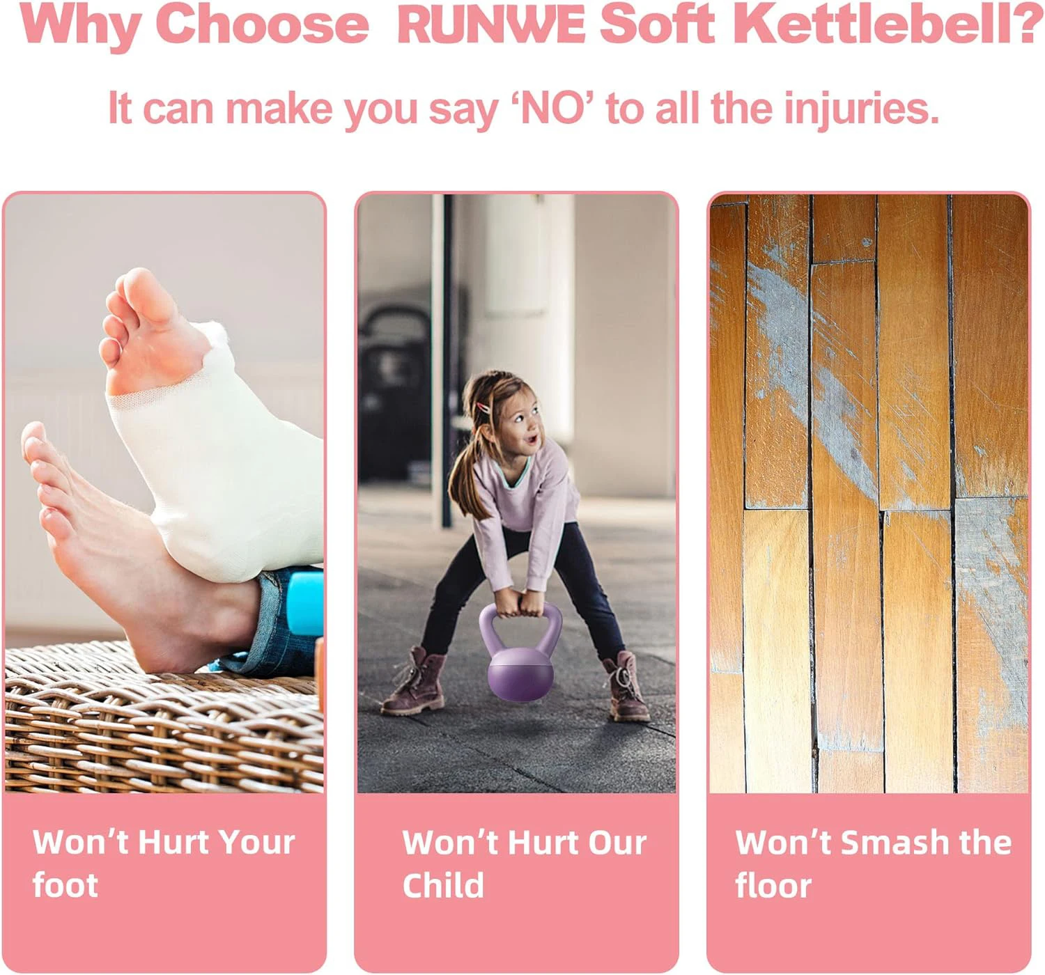 4 KG Soft Kettlebell Home Sports Equipment Women Strength Training Fitness Dumbbells with Handles