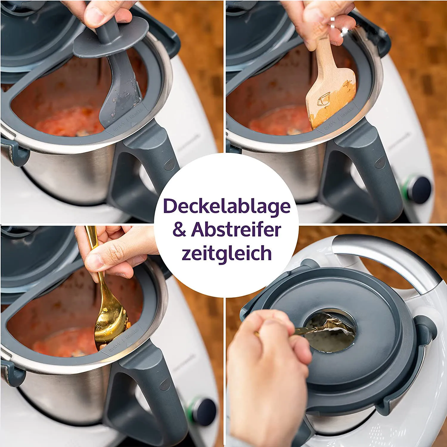 For Vorwerk TM6 TM5 TM31 Gadget Silicone Lid Stander Holder Accessory