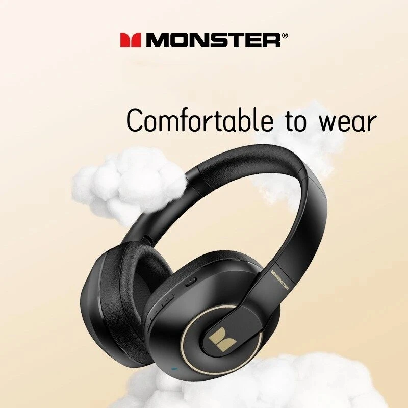Monster XKH01 Gaming Wireless Headset Dual Power Audio Speakers Earphones Sports Running Headphone with Mic