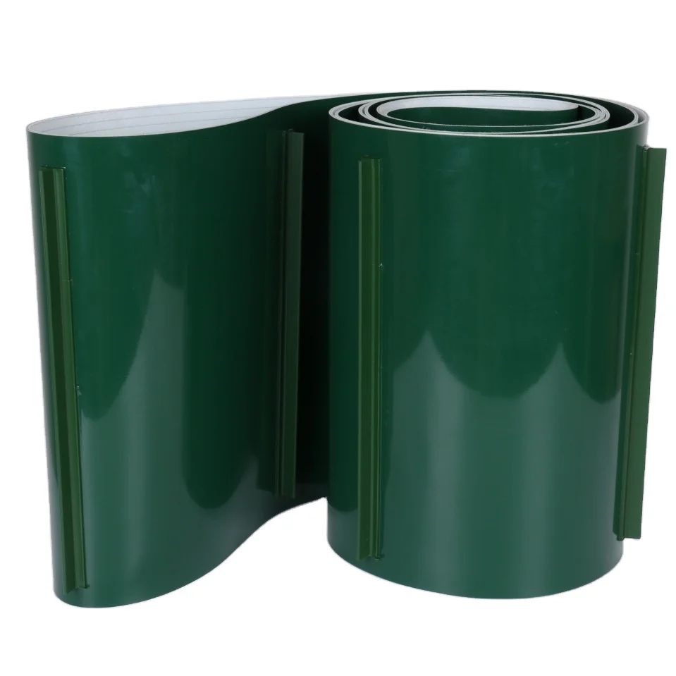 pvc flat transmission industrial plastic slat conveyor belt for agricultural machine