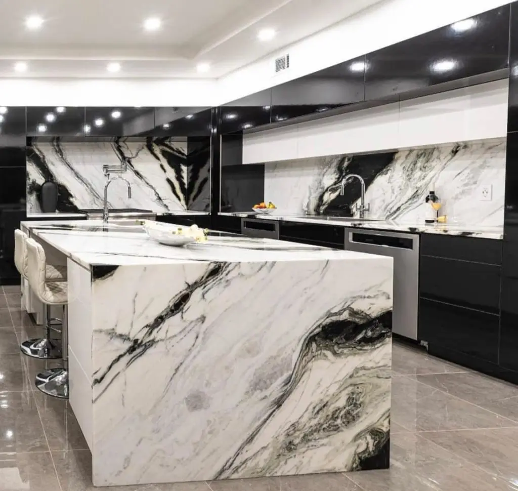 wholesale natural polished exotic sichuan panda white marble big slabs for stone boarder