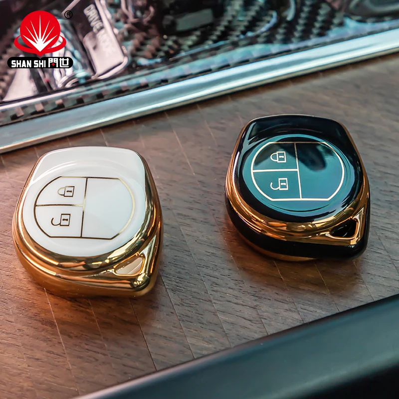2022 New Design Light Luxury Protector Cover two button key TPU Car Key  For Suzuki Model