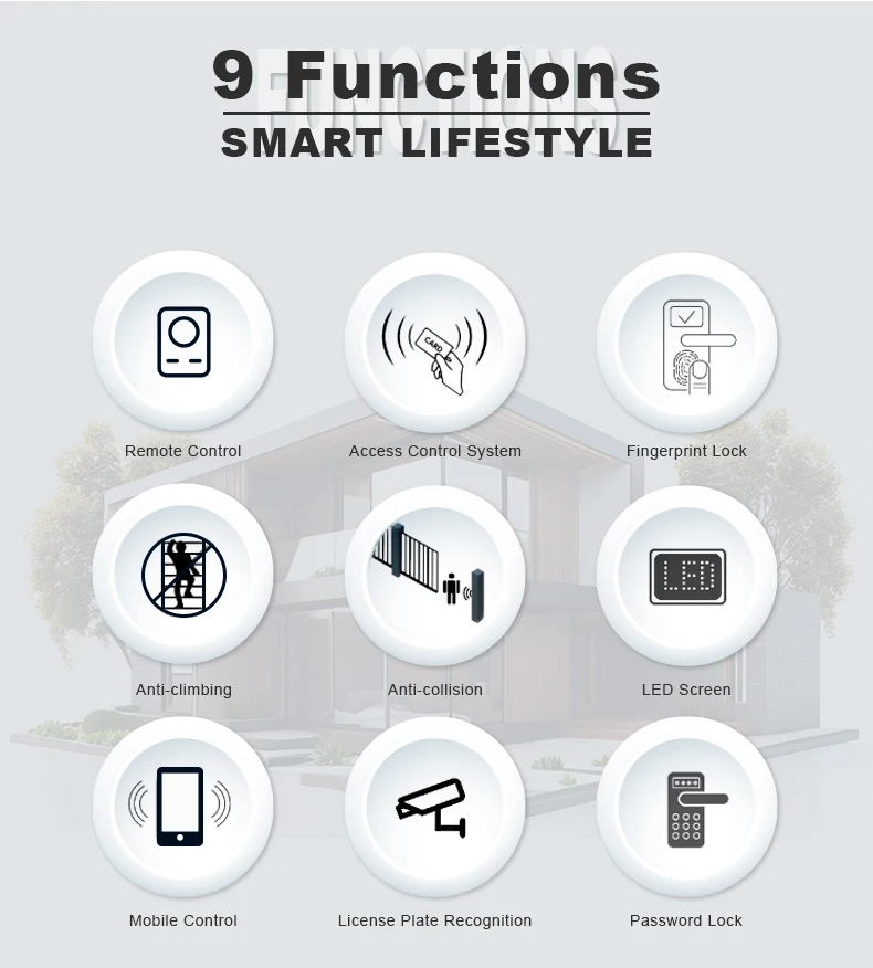 JHR Factory Direct Customized Commercial Metal Swing Sliding Gate Customized Aluminium Gates Driveway  With Manufacturer Price