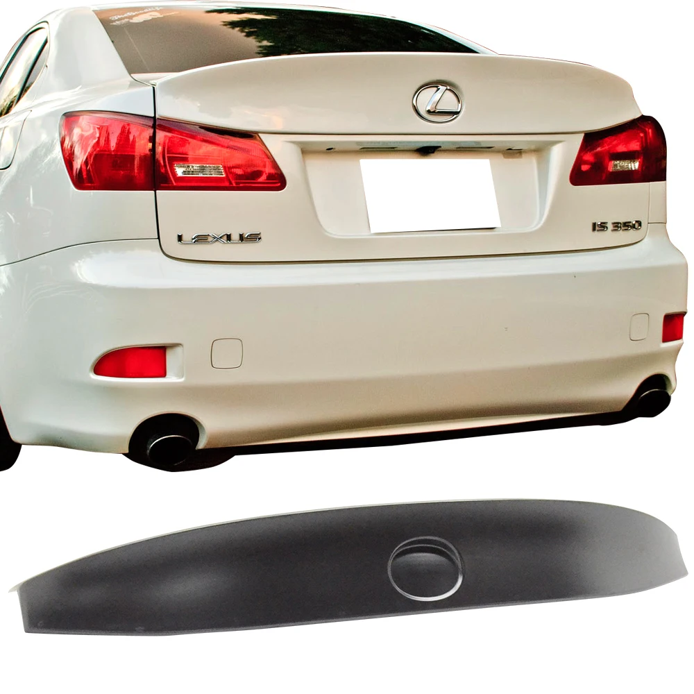 WD Style ABS Plastic Rear Trunk Spoiler Car Exterior For 2006-2013 Lexus IS250 IS350 IS F