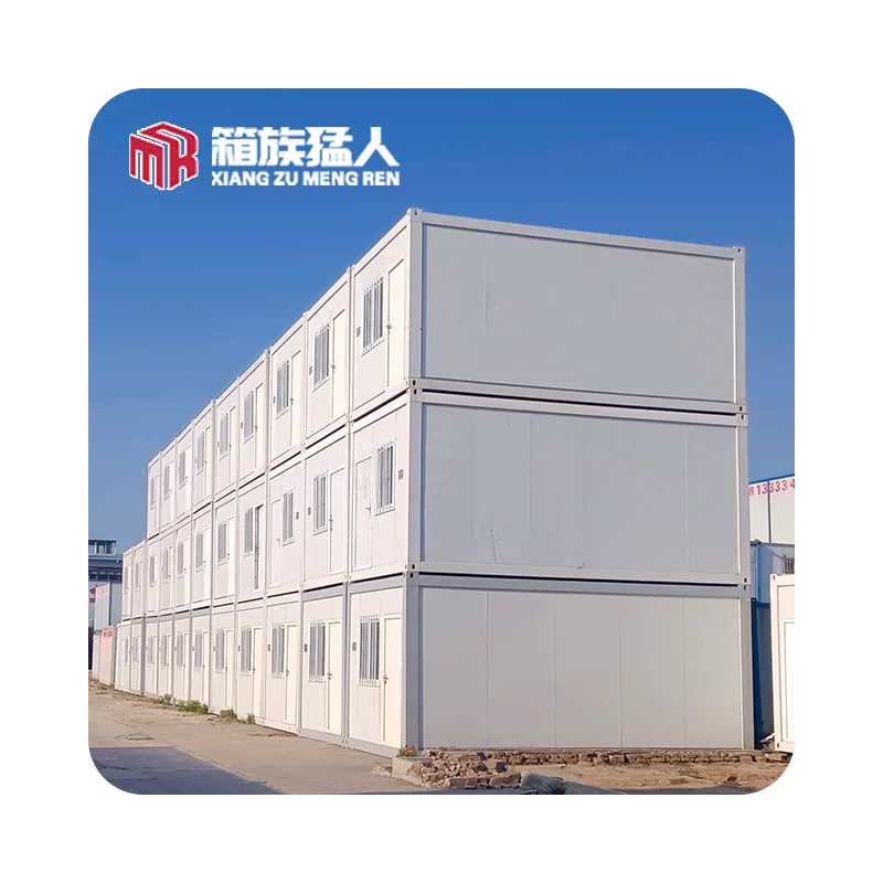 New Arrival 20ft Tiny Mobile Modular Prefab Flat Pack Container House Modern Steel Home with  Sandwich Panel Design