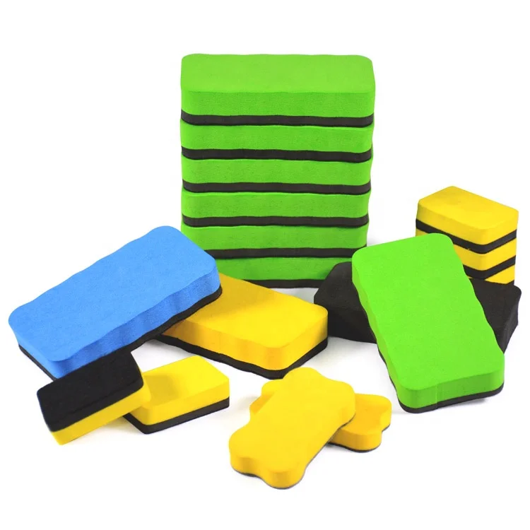 Высококачественный красочный Магнитный ластик для белой доски, мягкий ластик, магнитный ластик, губка для школы и офиса