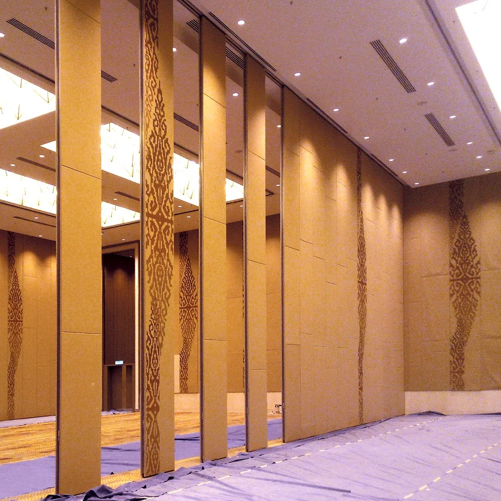 Wooden Sliding Walls Room Divider Foldable Partition Accordion Wall Removable