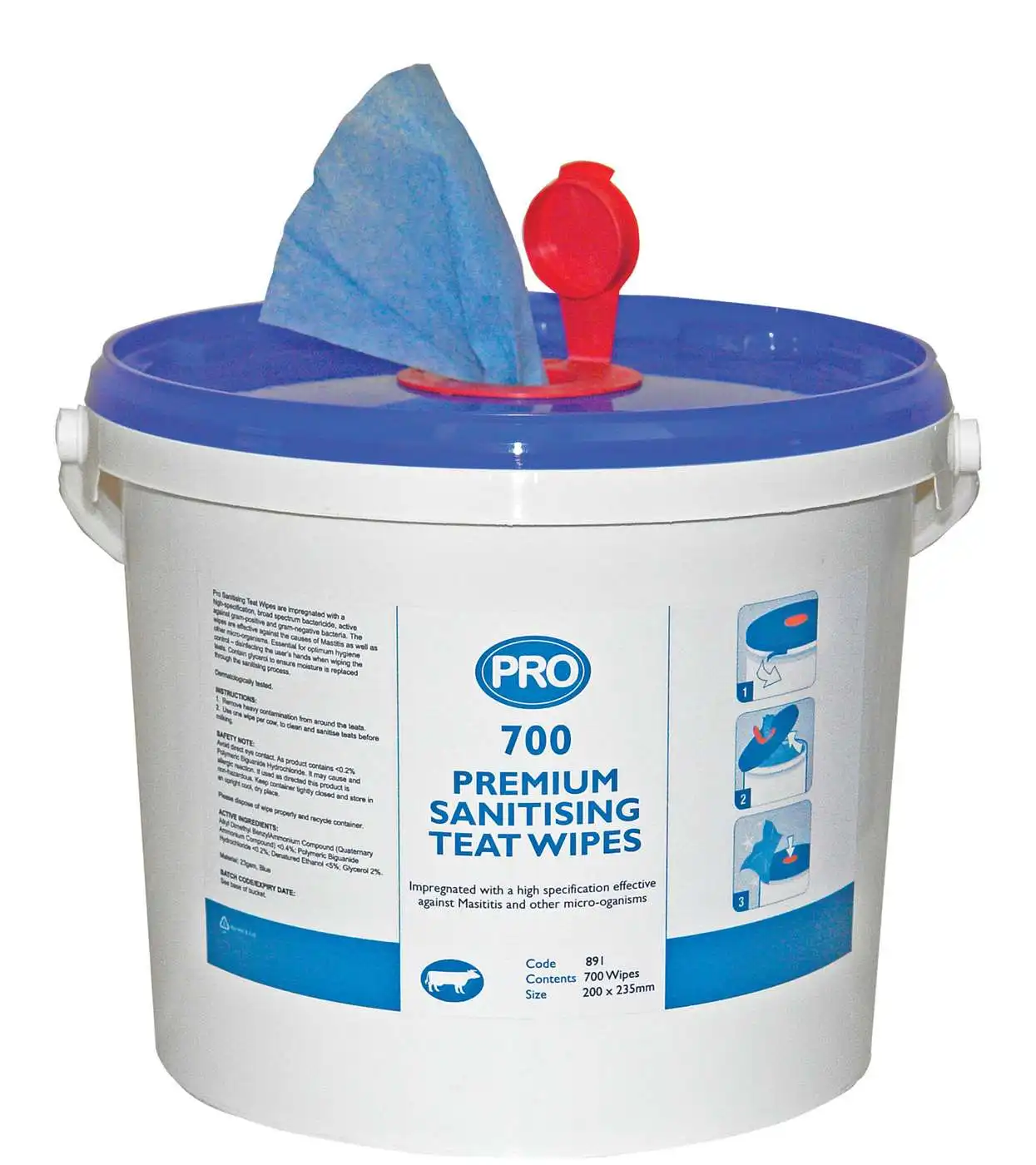OEM Welcomed Pre-Milking Ultra Soft Sanitising & Cleaning Diary Teat Udder Cow Wipes