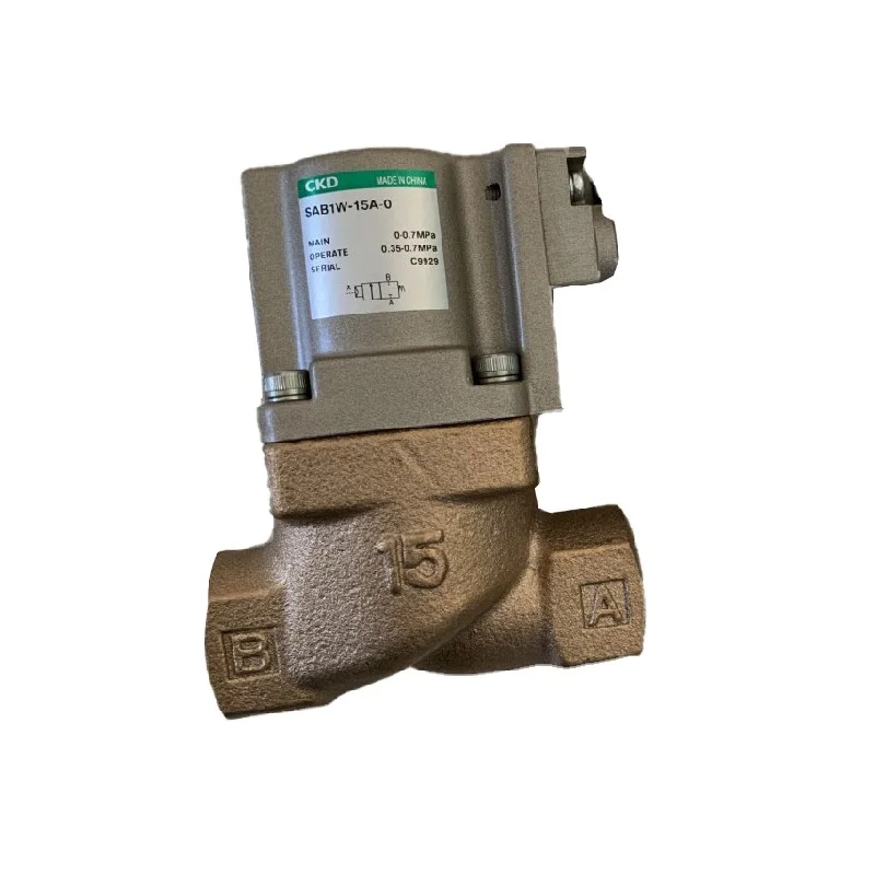 Натуральная CKD SAB1W-15A-0 с подачей возуха компоненты Пневматический электромагнитный клапан