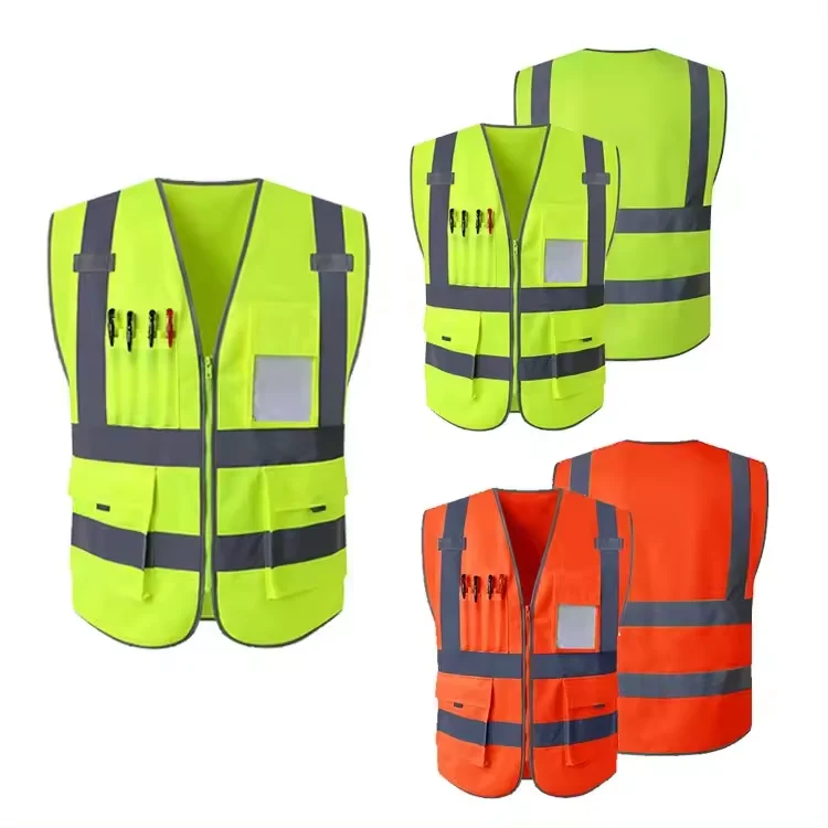 OEM Service High Quality Visibility Tactical Vest Hi Vis Reflective Safety Vest Security Hi Vis Heavy Duty Vest