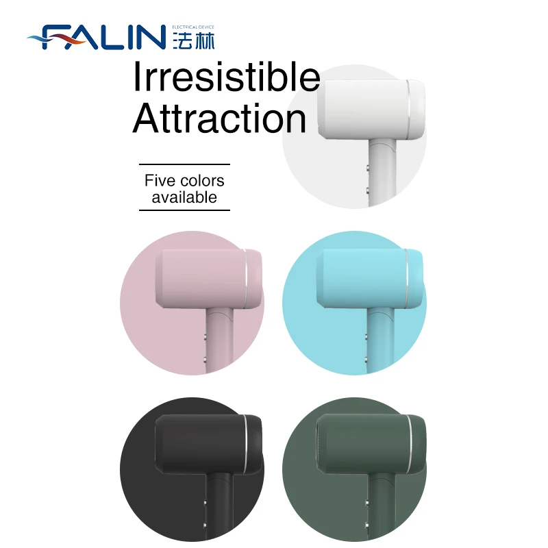 Falin FL-2208 Mini Portable Negative Ion Hair Dryer Foldable Professional Salon For Travel 2 speed and heat settings