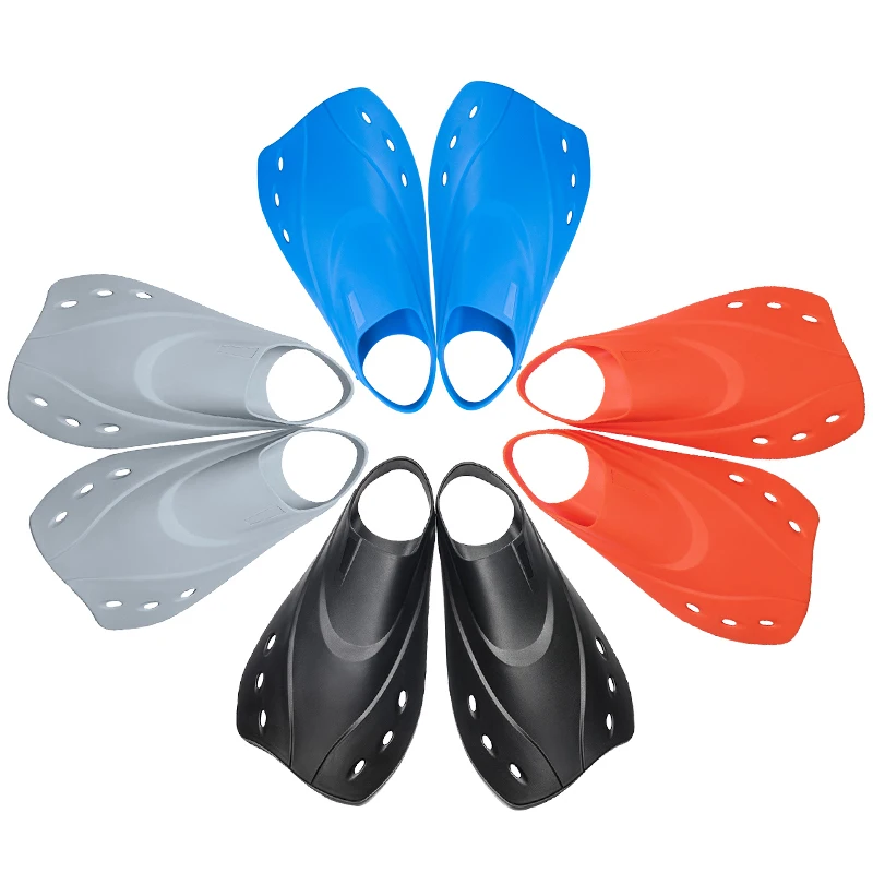 WAVE sport fins swimming flipper water sports equipment adults rubber swim training scuba short bodyboard fins