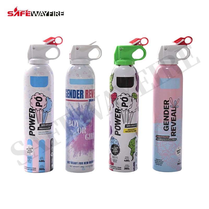 Custom Color Gender Reveal Fire Extinguisher Party Supplies Gender Reveal Powder Blaster Spray