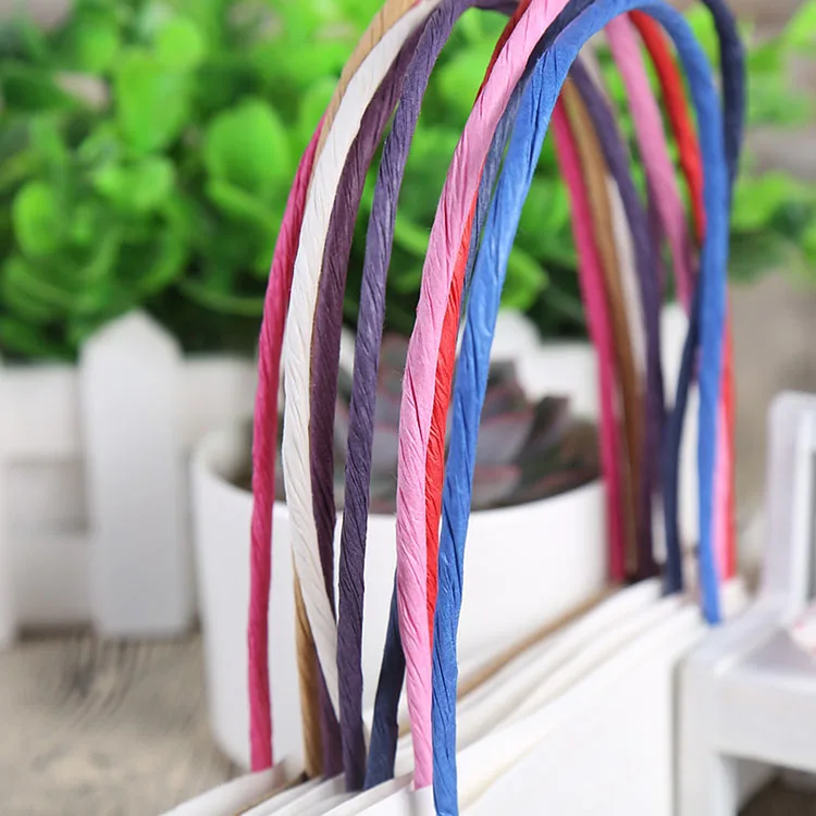 Kraft Paper Bag Handle Eco-friendly Brown Twisted Rope Handle for shopping bag