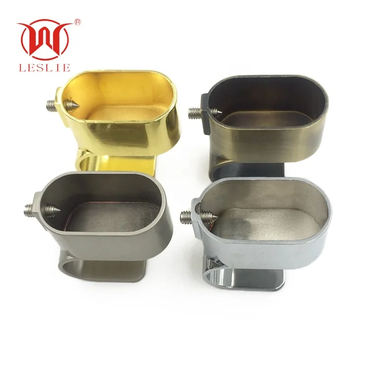 Zinc Alloy Oval Shape Wardrobe Hanging Rail Rod End Support Wardrobe Tube Support Brackets Holder Wardrobe Tube Holder