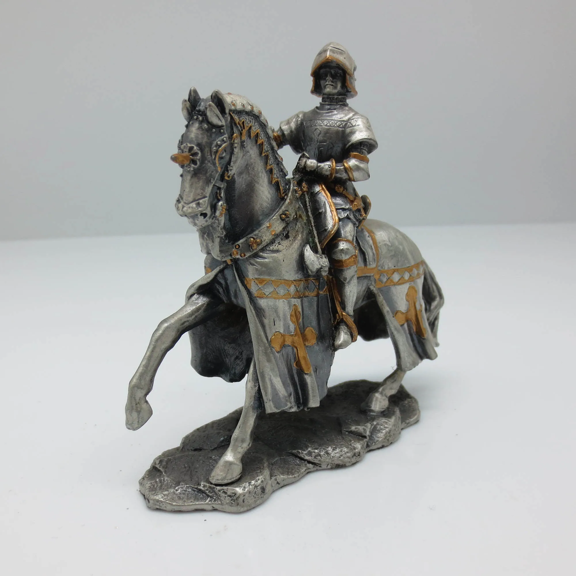 PEWTER ALLOY Ornaments PEWTER ALLOY Roman Soldiier Knights Statue Scottish Hero Sir William Wallace Finished ALLOY