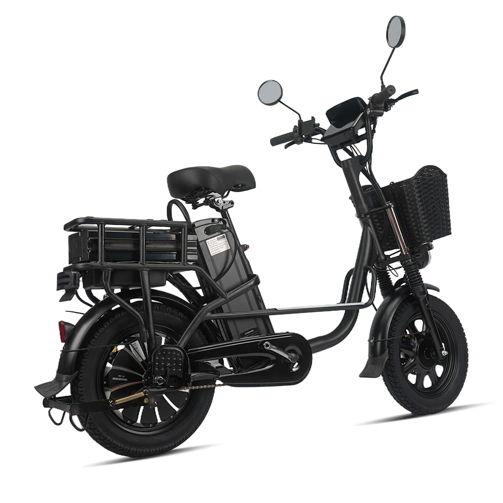 Competitive Price High Carbon Steel Adult Electric Bicycles With Front Shock Absorbers