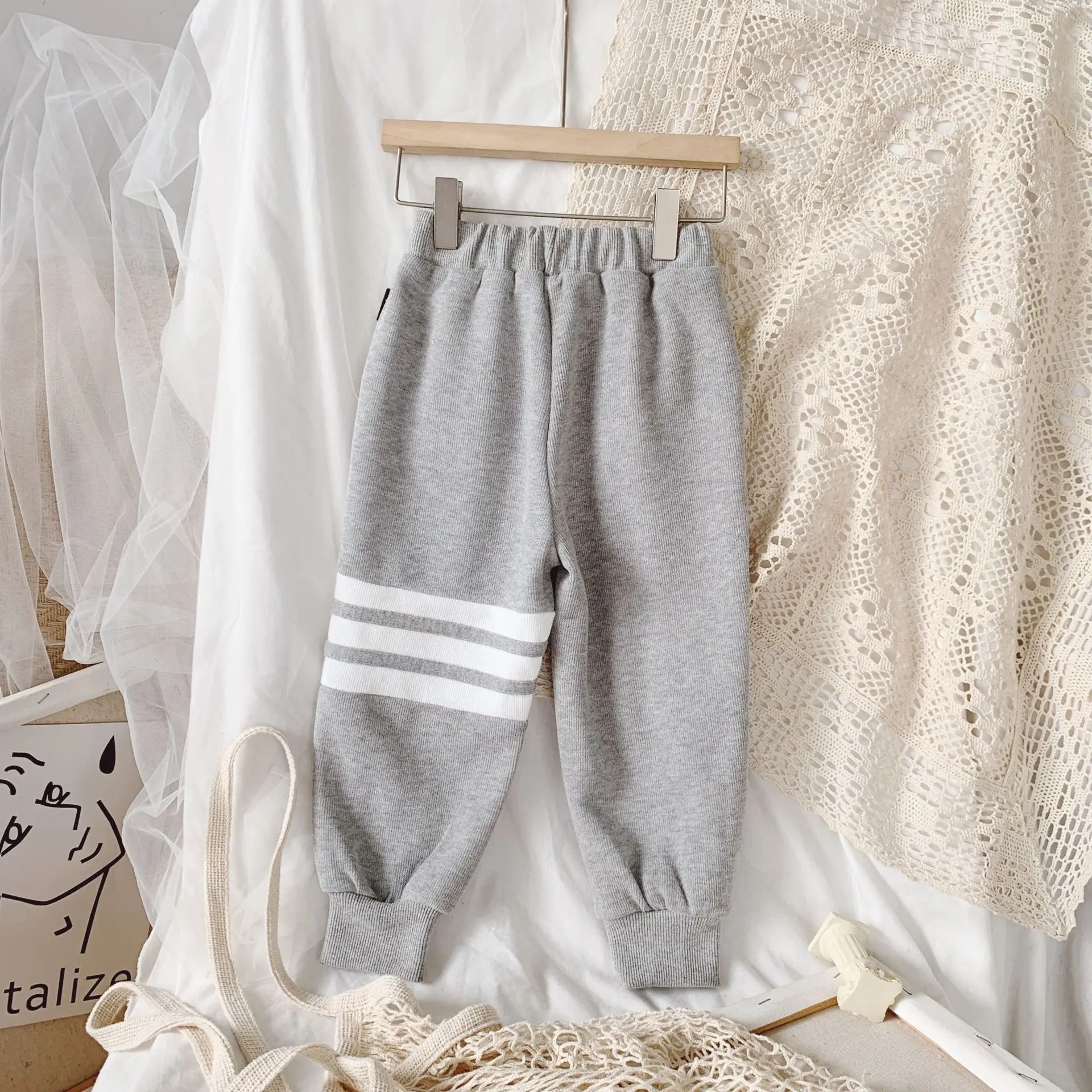 
High quality solid color boys suits cotton sweater 2-piece set kids suit for boys jogging suit 