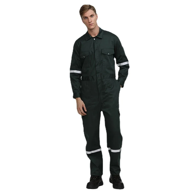 Cotton one-piece work clothes customized flame retardant and antistatic work clothes support proofing in summer