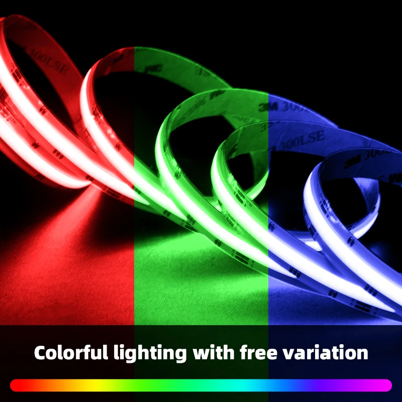 Светодиодные фары компании RGB COB светодиодные полосы 840 чипов умные домашние огни 5 м 24 В Rgbic гибкие света для комнаты домашнего автомобиля